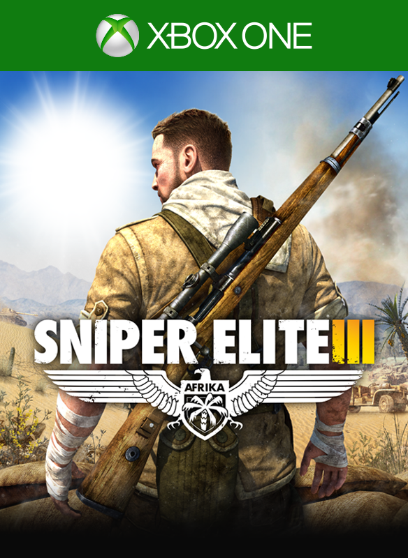 Front Cover for Sniper Elite III: Afrika - Target Hitler: Hunt the Grey Wolf (Xbox One) (Download release): 1st version