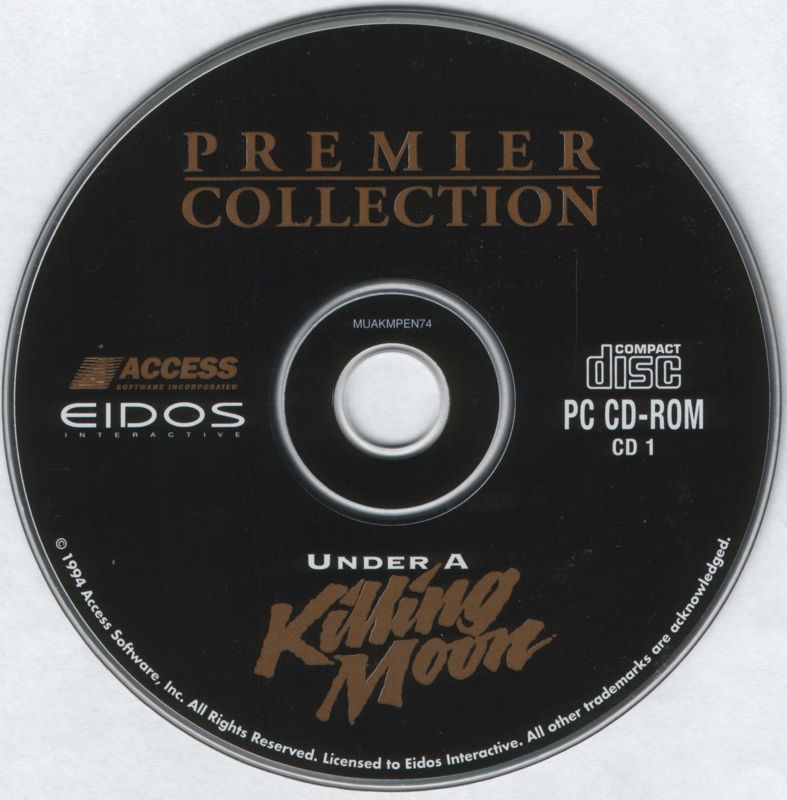 Media for Under a Killing Moon (DOS) (Eidos Premier Collection release): Disc 1/4