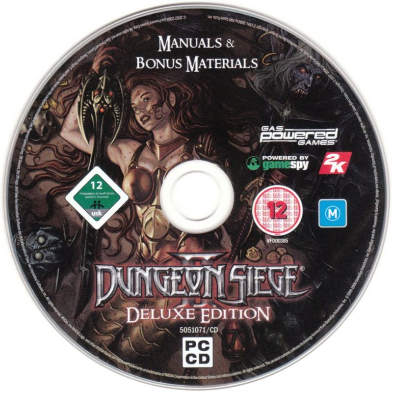 Extras for Dungeon Siege II: Deluxe Edition (Windows): Dungeon Siege II: Deluxe Edition - Bonus + Bonus Materials Disc