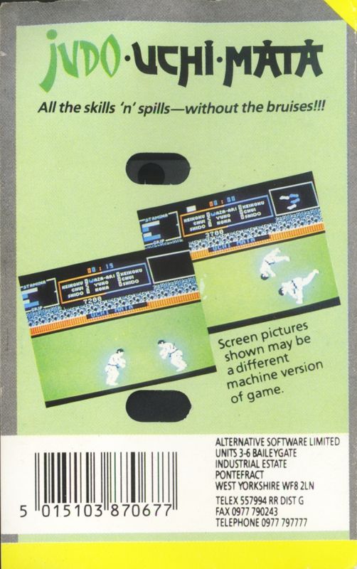 Back Cover for Uchi Mata (ZX Spectrum) (Budget re-release)