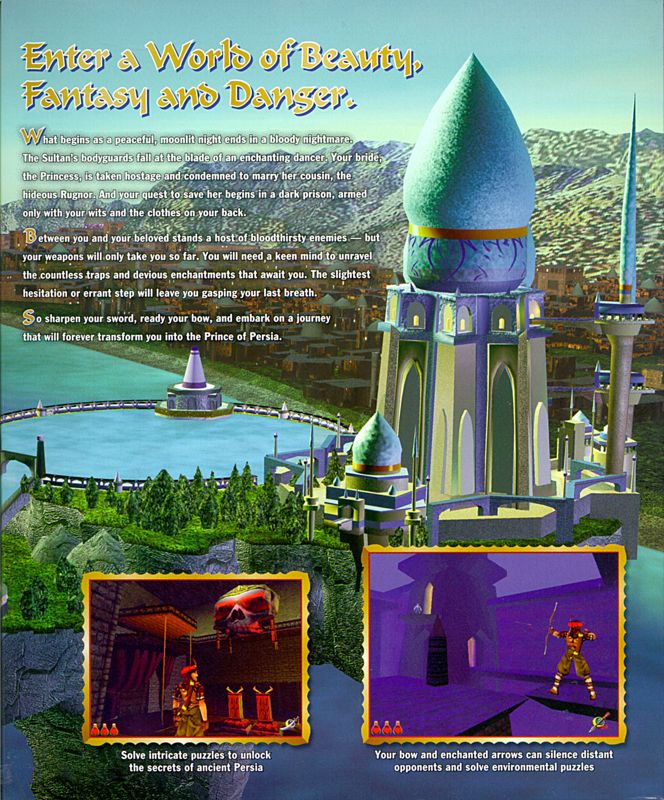 Inside Cover for Prince of Persia 3D (Windows): Right Flap