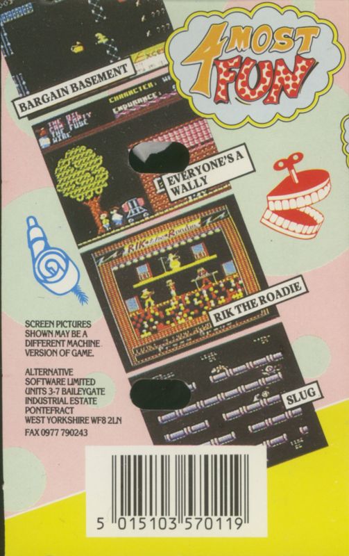 Back Cover for 4 Most Fun (ZX Spectrum)