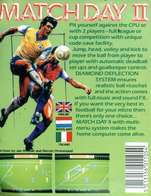 Back Cover for Match Day II (MSX)