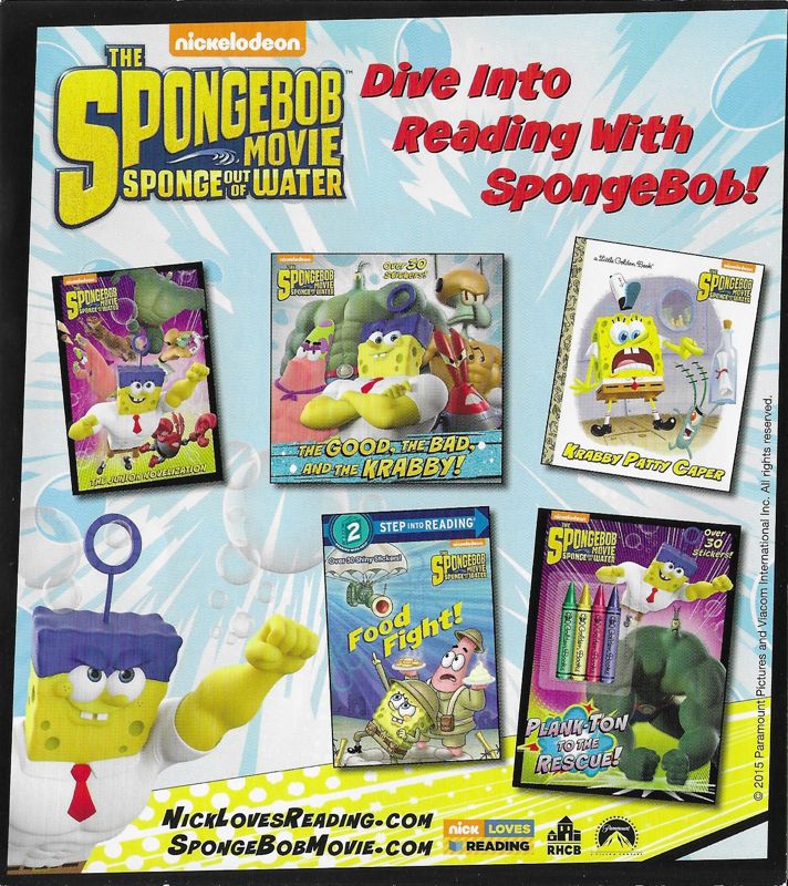 Advertisement for SpongeBob HeroPants (Xbox 360): The SpongeBob Movie: Sponge Out of Water books
