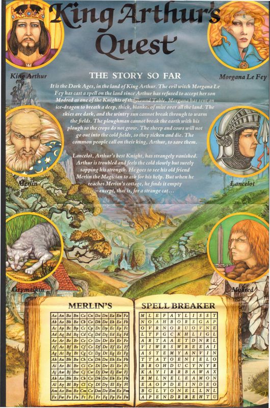 Extras for King Arthur's Quest (ZX Spectrum): Poster