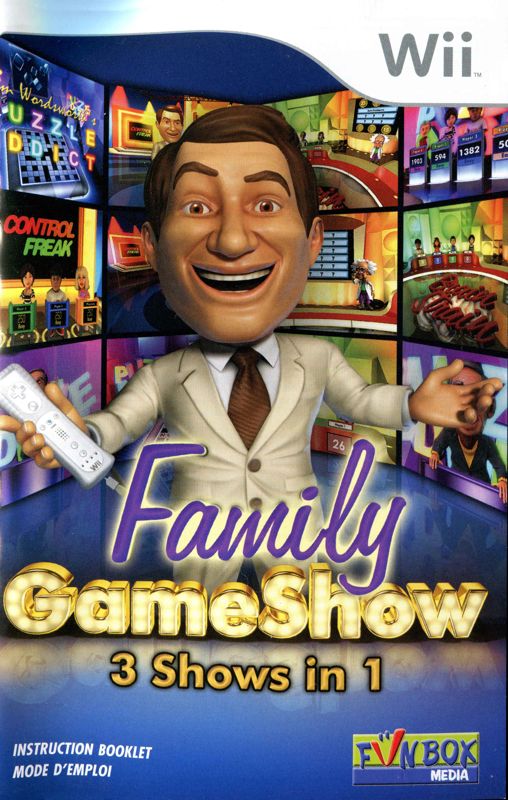 Manual for Family Gameshow (Wii): Front