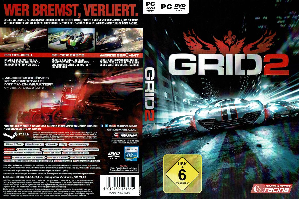 Full Cover for GRID 2 (Windows) (Software Pyramide release)