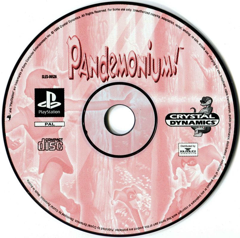 Media for Pandemonium! (PlayStation)