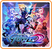 Front Cover for Azure Striker Gunvolt 2 (Nintendo 3DS) (download release)