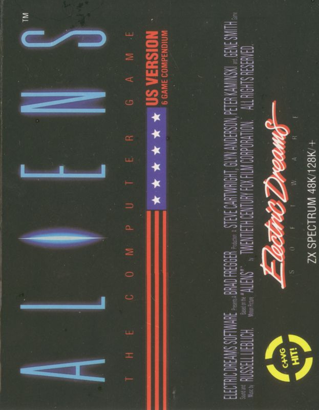 Front Cover for Aliens: The Computer Game (ZX Spectrum)