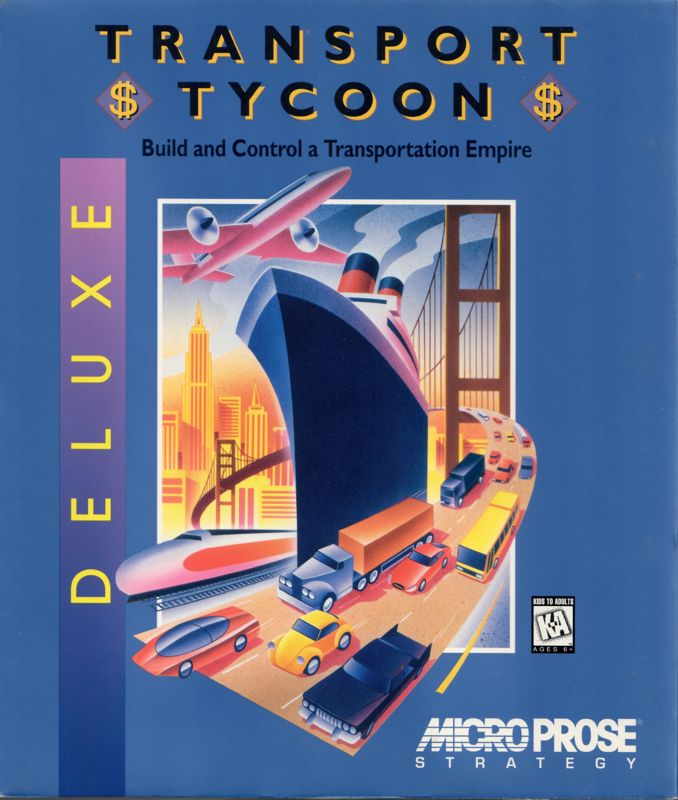 Front Cover for Transport Tycoon Deluxe (DOS)