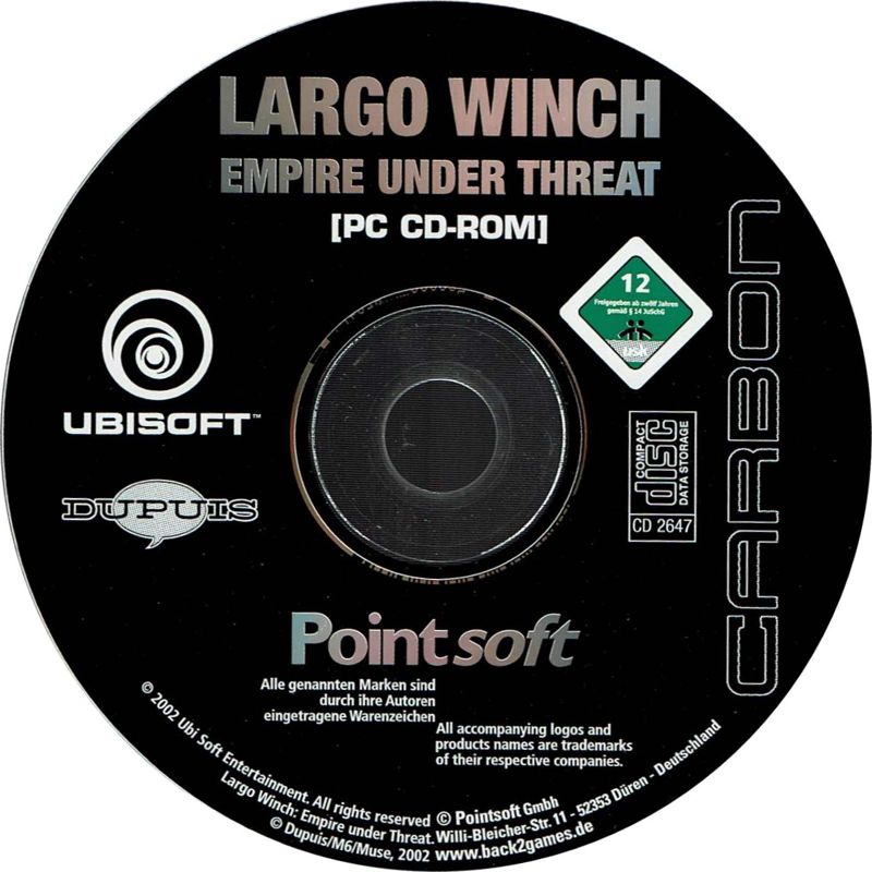 Media for Largo Winch: Empire Under Threat (Windows) (Carbon Line release)