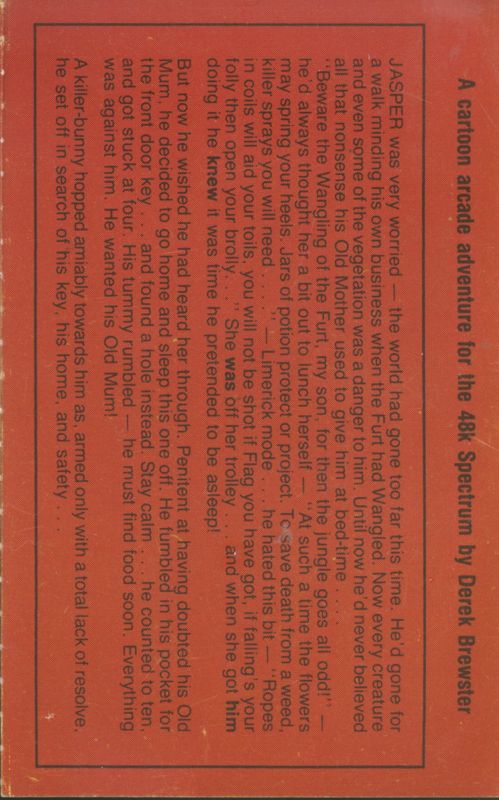 Inside Cover for Jasper! (ZX Spectrum) (Dixon's Pack release)