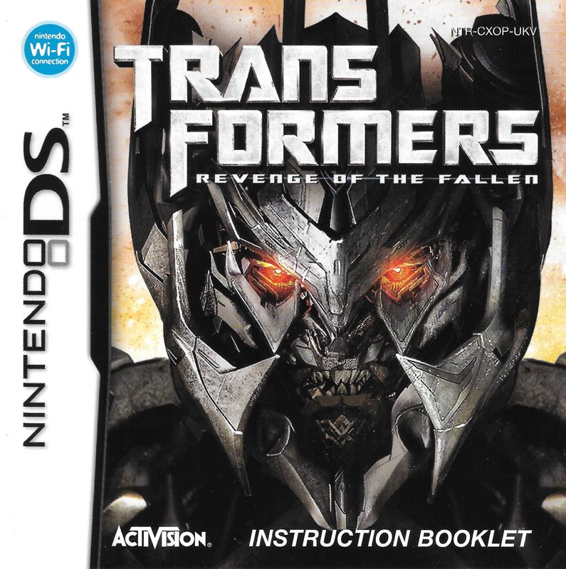 Manual for Transformers: Revenge of the Fallen - Decepticons (Nintendo DS): Front