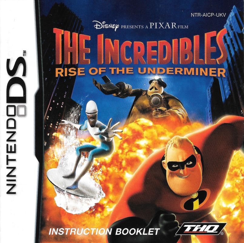 Manual for The Incredibles: Rise of the Underminer (Nintendo DS): Front