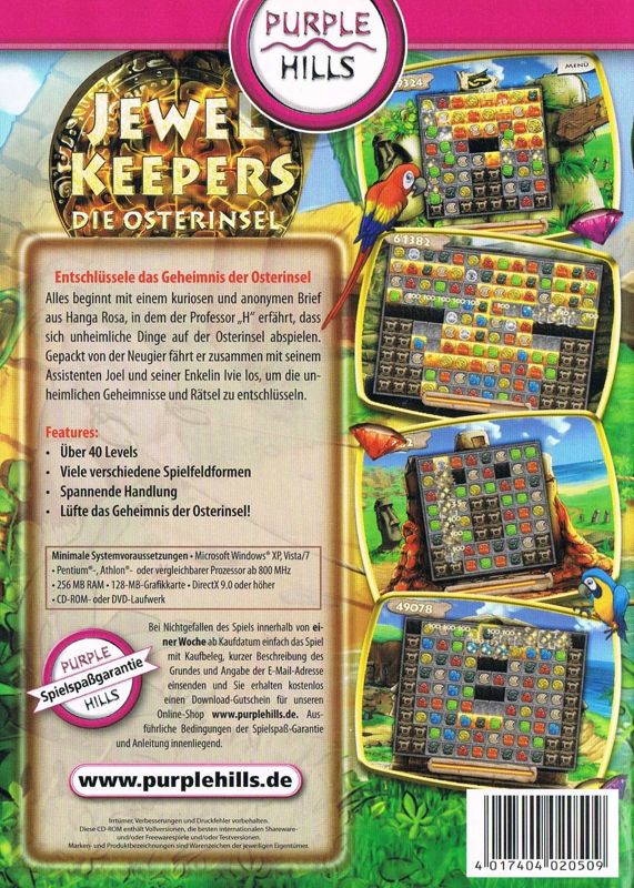 Back Cover for Jewel Keepers: Easter Island (Windows)
