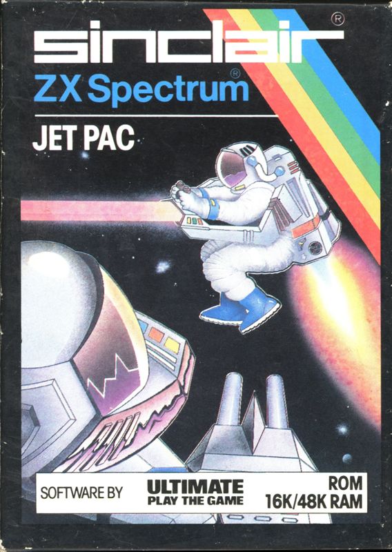 Front Cover for Jetpac (ZX Spectrum) (ZX Interface 2 Cartridge)
