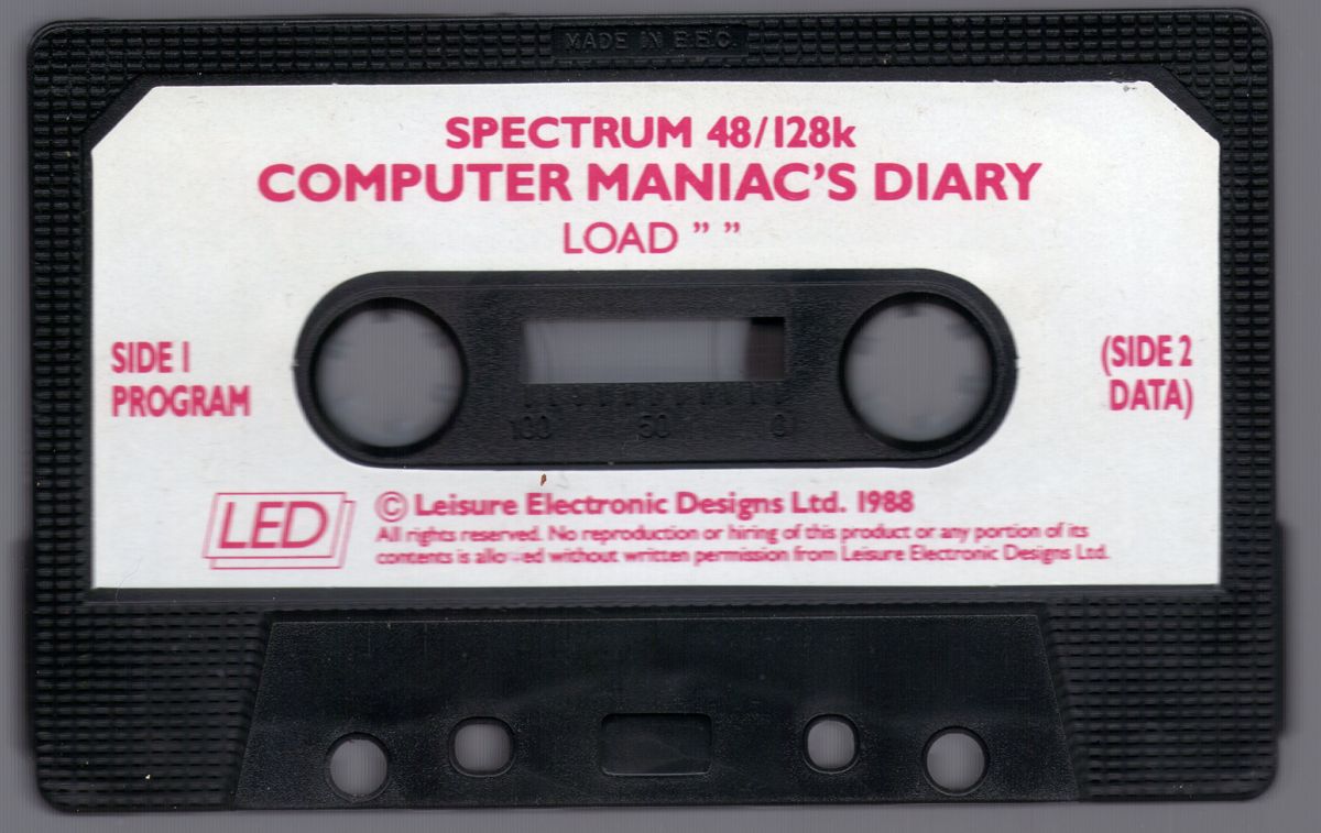 Media for Computer Maniacs 1989 Diary (ZX Spectrum)