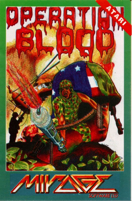 Front Cover for Operation Blood (Atari 8-bit) (Alternate release)