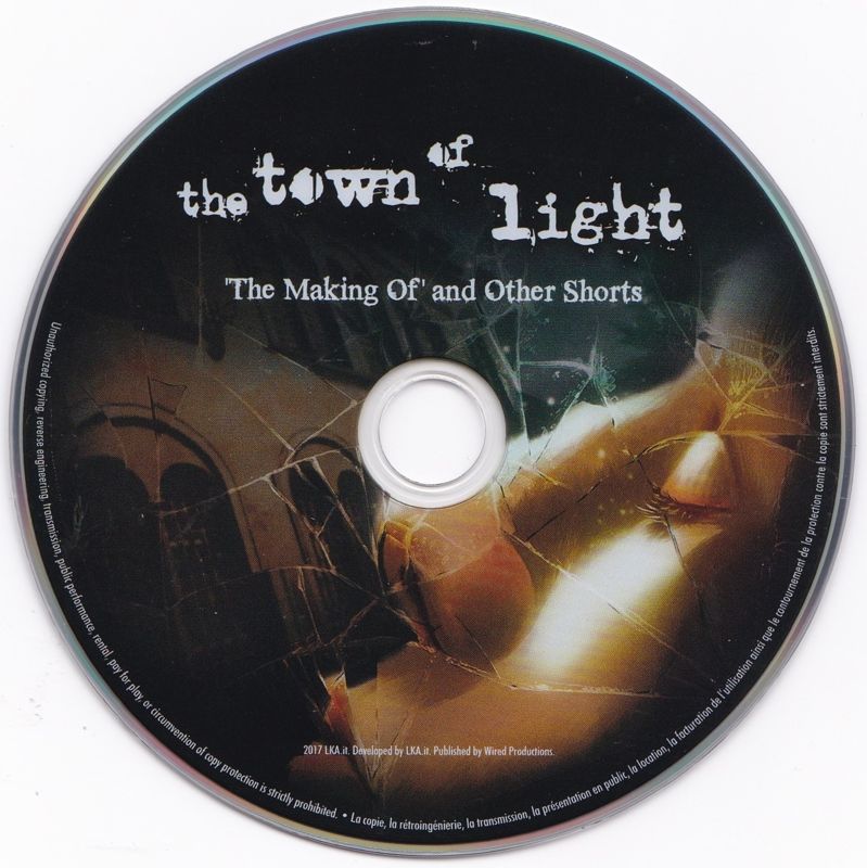 Media for The Town of Light (Collector's Edition) (PlayStation 4): <i>The Making Of and Other Shorts</i> DVD
