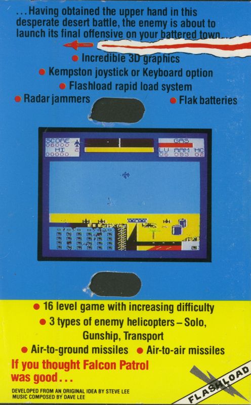 Back Cover for Falcon Patrol II (ZX Spectrum)