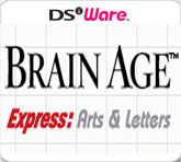 Front Cover for Brain Age Express: Arts & Letters (Nintendo DSi) (download release)