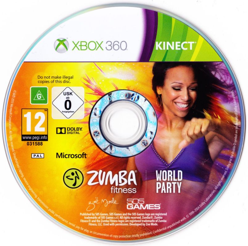 Media for Zumba Fitness: World Party (Xbox 360)