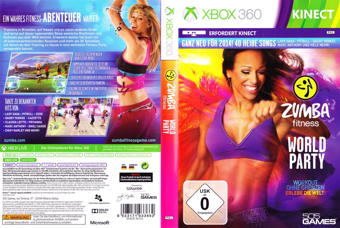 legaal Absorberen eetbaar Zumba Fitness: World Party cover or packaging material - MobyGames
