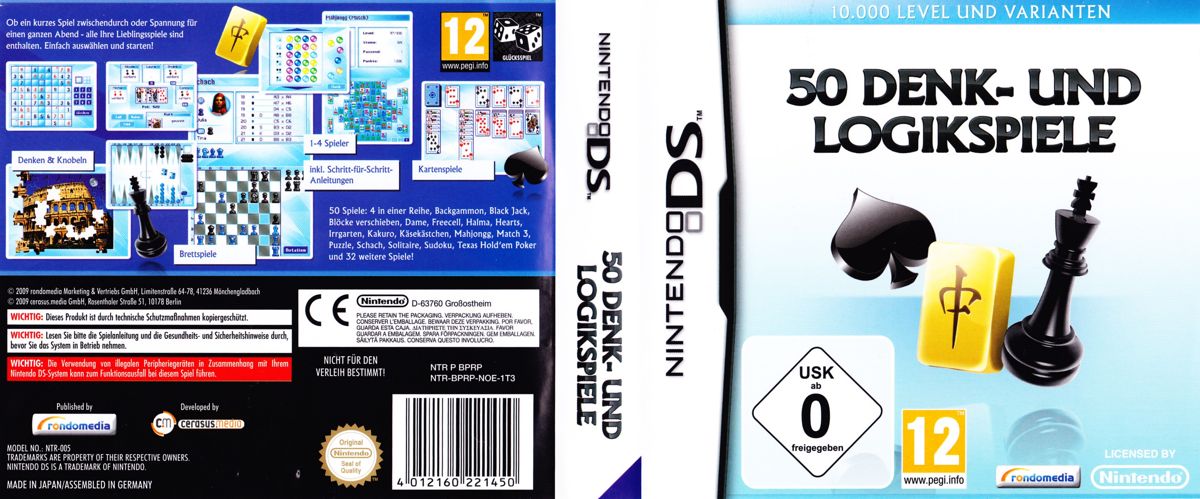 Full Cover for 50 Classic Games (Nintendo DS)