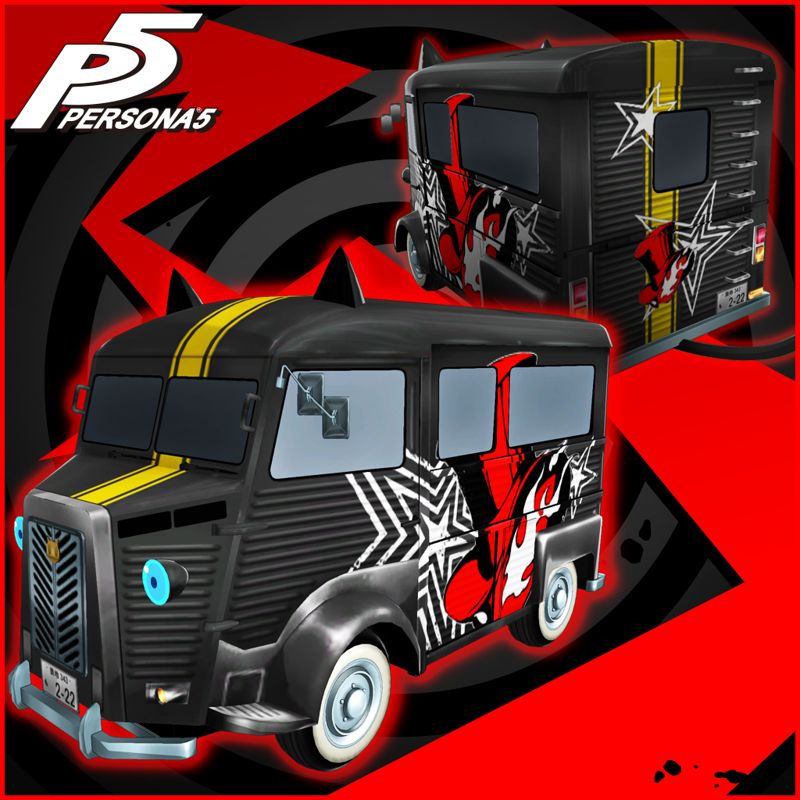 Front Cover for Persona 5: Phantom Thieves Logo Morgana Car Sticker (PlayStation 3 and PlayStation 4) (download release)