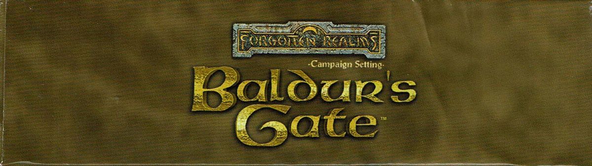 Other for Baldur's Gate (Windows): Inside Box - Top