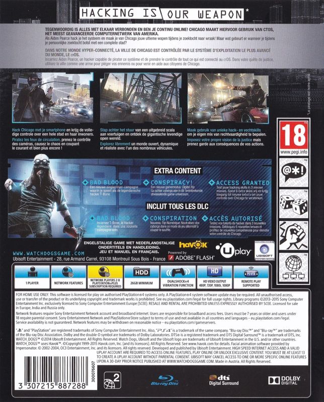 Watch_Dogs: Complete Edition cover or packaging material - MobyGames