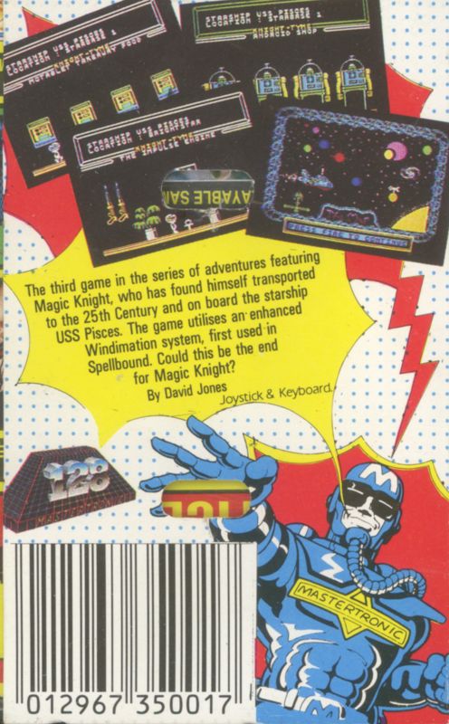 Back Cover for Knight Tyme (ZX Spectrum) (128k version)
