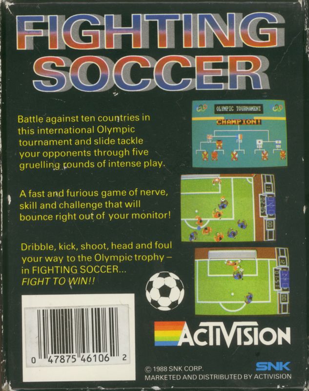 Back Cover for Fighting Soccer (ZX Spectrum)