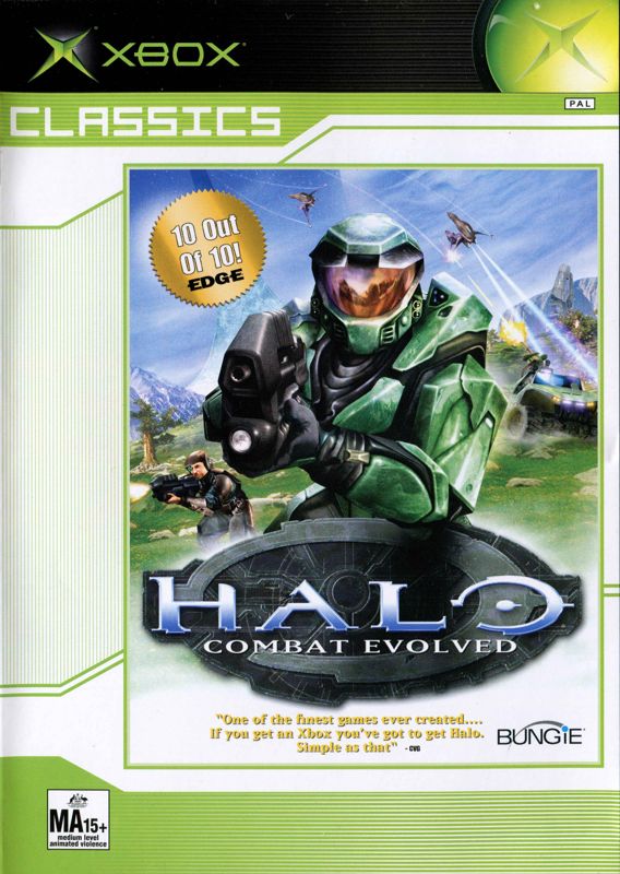Front Cover for Halo: Combat Evolved (Xbox) (Classics release)