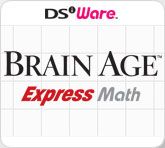 Front Cover for Brain Age Express: Math (Nintendo DSi) (download release)
