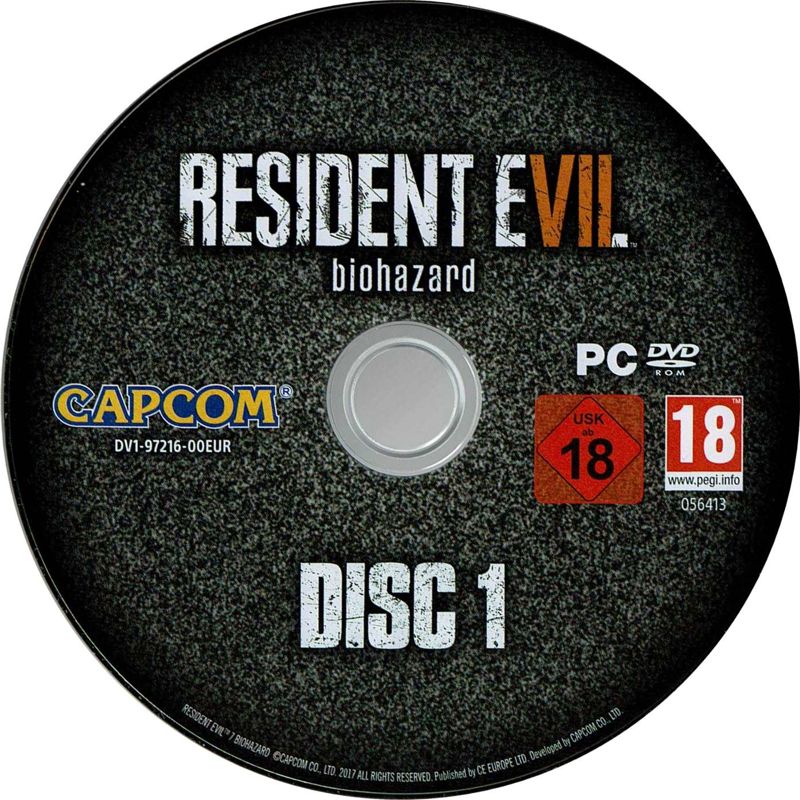 Media for Resident Evil 7: Biohazard (Windows): Disc 1