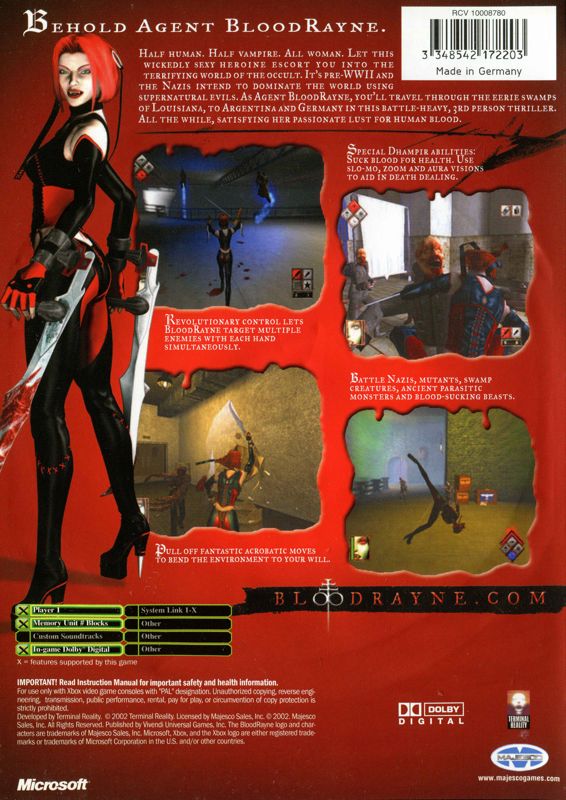 Amazon.com: Blood Rayne - Xbox (Renewed) : Video Games
