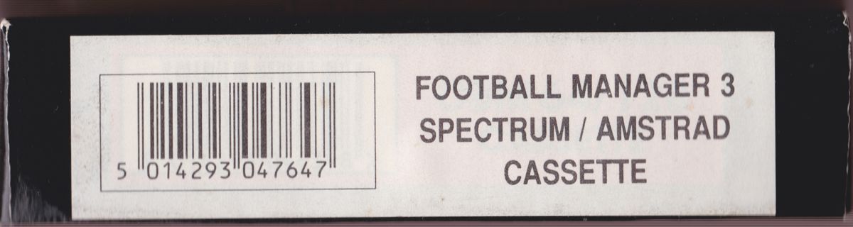 Spine/Sides for Football Manager 3 (ZX Spectrum)