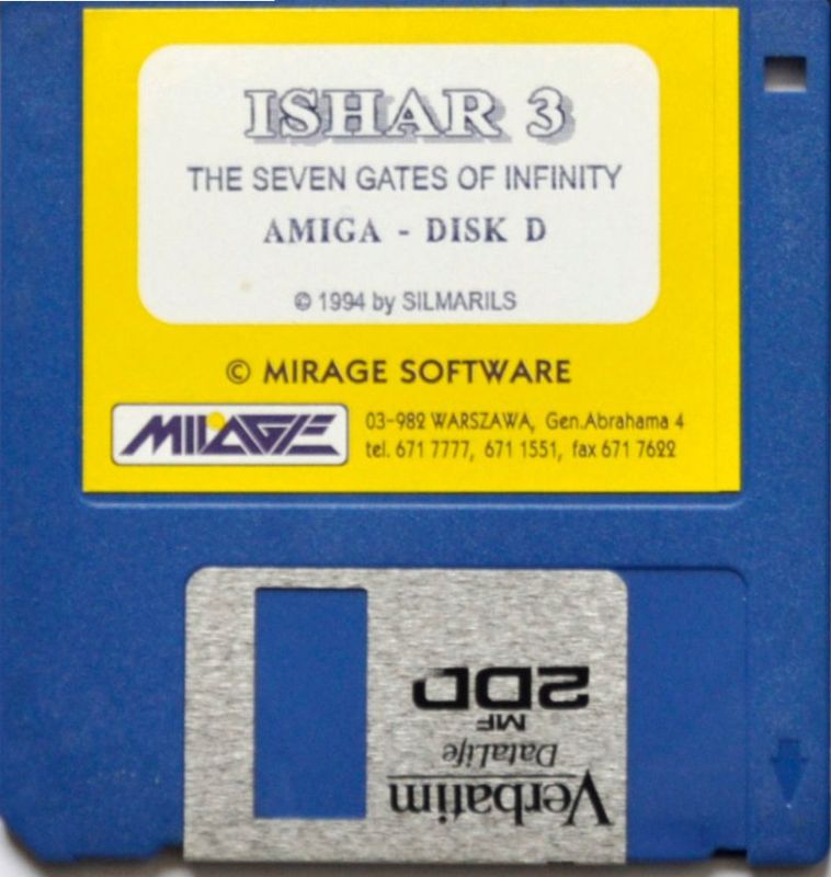 Media for Ishar 3: The Seven Gates of Infinity (Amiga): Disk D