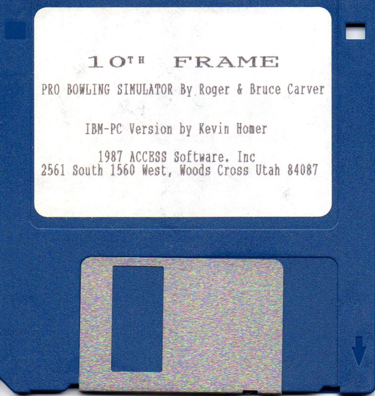 Media for 10th Frame (DOS): Disk 1/1