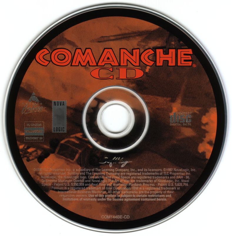 Media for Comanche CD (DOS) (Softkey budget CD-ROM release)