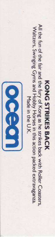 Back Cover for Kong Strikes Back! (ZX Spectrum)