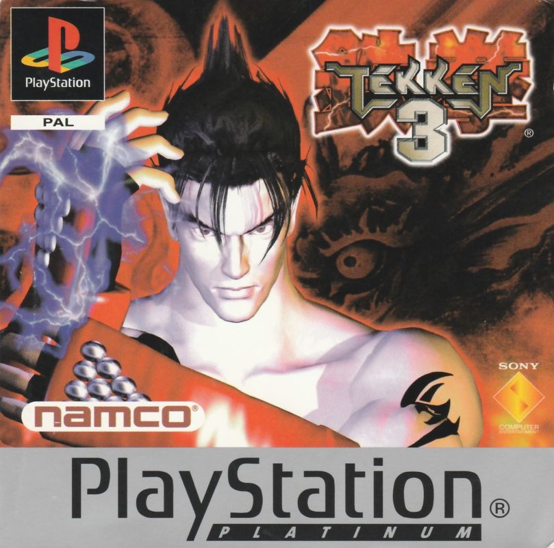 Manual for Tekken 3 (PlayStation) (Platinum release): Front