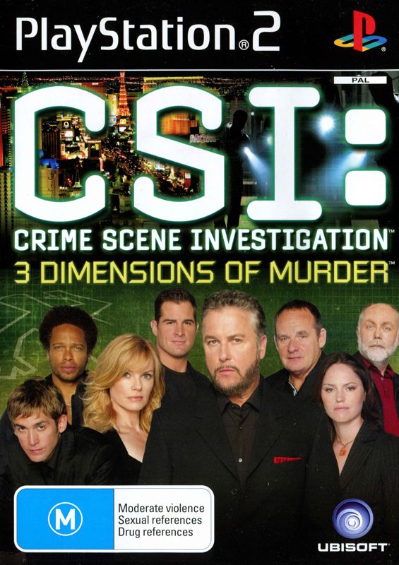Front Cover for CSI: Crime Scene Investigation - 3 Dimensions of Murder (PlayStation 2)