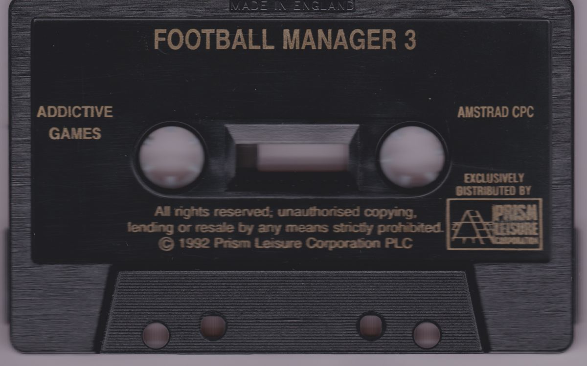 Media for Football Manager 3 (ZX Spectrum)