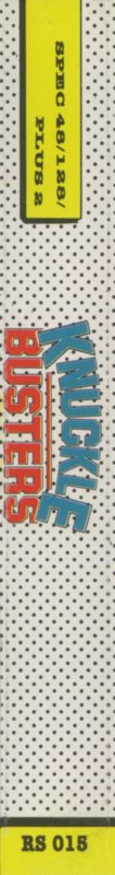 Spine/Sides for Knuckle Busters (ZX Spectrum) (Ricochet! alternate release)