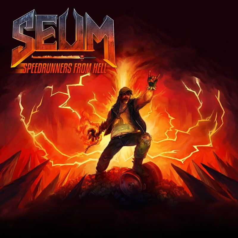 Front Cover for Seum: Speedrunners from Hell (PlayStation 4) (download release)