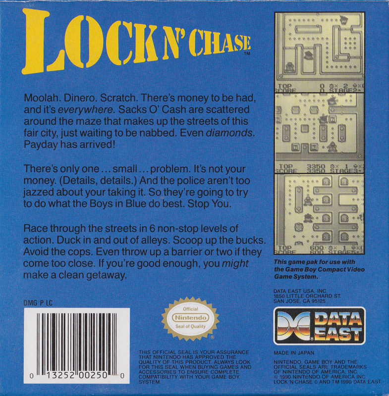 Lock n' Chase cover or packaging material - MobyGames