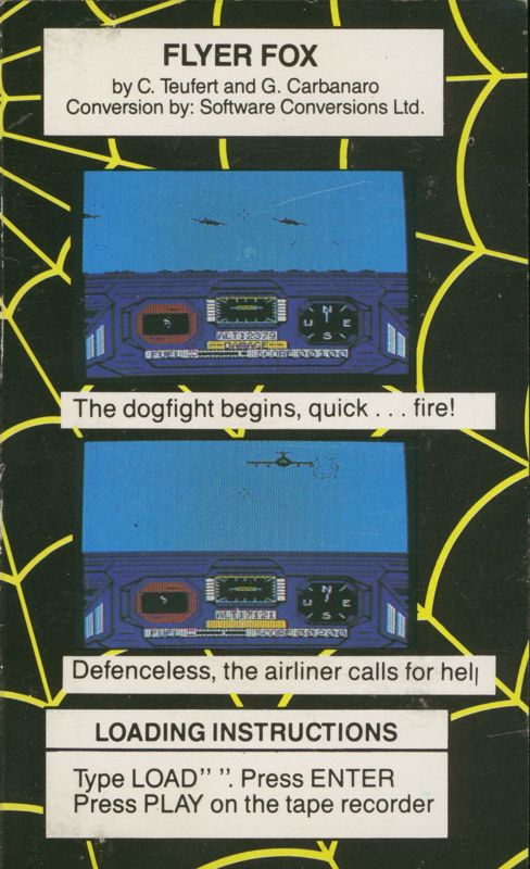 Inside Cover for Flyer Fox (ZX Spectrum)
